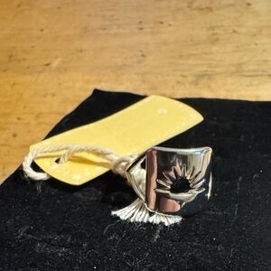 Starlite Village Silver Tone Sun Ring